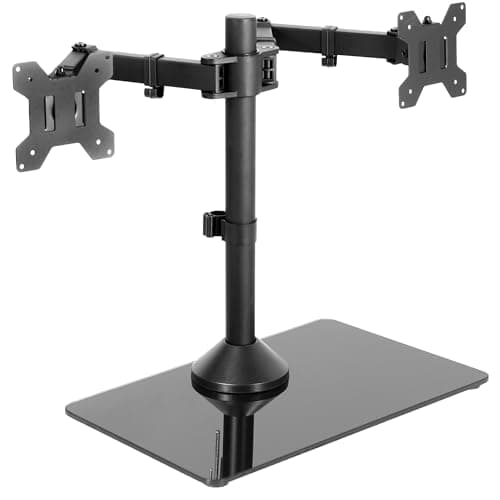 VIVO Freestanding Dual Monitor Stand STAND-V002FG